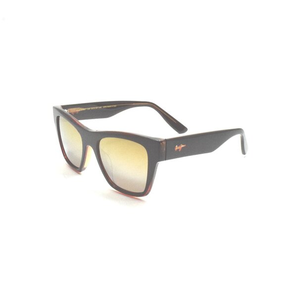Maui Jim Ekolu Mj 867-24E Brown Red, Tan / Dual Mirror Gold to Silver Polazized